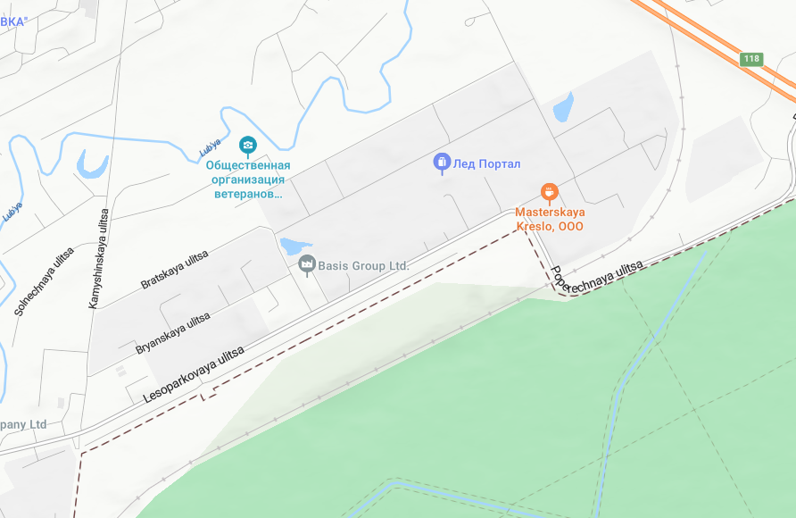 Bryanskaya street on Bing Maps